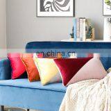 30x50cm Custom Cushion Patchwork Velvet Plain Pillow Cover for Sofa thumbnail-4
