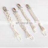 Wholesale Custom Crochet Rope Baby Pacifier Clip Chain thumbnail-3