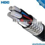MC 12/4 10awg 12awg Soft Copper AA 8000 Alloy Conductor Pvc Insulation Nylon Jacket Aluminum Interlock Armour Cable thumbnail-7