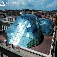 Prefab Dome Structure Build Glass Steel Glass Dome Roof thumbnail-2
