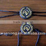 Clothes Plastic String Seal With Logo Design, Embossed Logo Seal