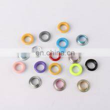 High Quality Round Shape Painted Garment Accessories Painting Brass Shoes Scrapbook Grommet Eyelets 5mm