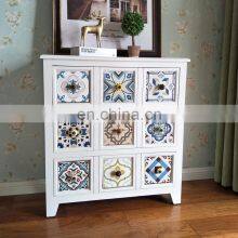 Home Furniture Vintage Colorful Drawing Room Cabinets thumbnail-3