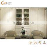 Open Style Solid Wood Wardrobe, Bedroom Mirror With Cabinet thumbnail-1