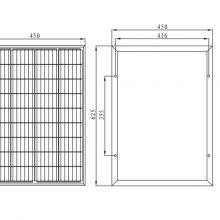 50W Mono Solar Panel With 36 Pieces Solar Cells thumbnail-2