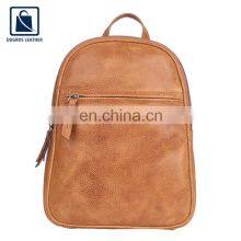 Elegant Design Unique Pattern Cotton Lining Anthracite Fitting Women Genuine Leather Backpack Bag Exporter thumbnail-2