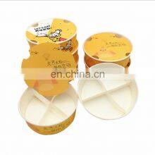 Custom Disposable Biodegradable Food Grade Kraft Paper Bag Sushi Takeaway Packaging Sushi Takeout Paper Box With Divider