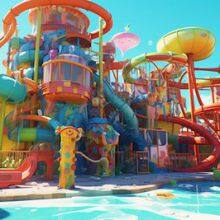 Water Park Fiberglass Slide Outdoor Combination of Large Children's Water Play Water House Water Village Slide Equipment thumbnail-5
