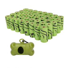 China Factory Direct Sale Printing Logo Eco Friendly Compostable Miniature Dog Pet Waste Poop Bags thumbnail-3