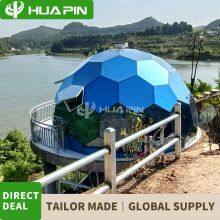 Honeycomb Outdoor Igloo Glass Dome House Garden Geodesic Dome Tent thumbnail-4