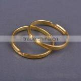 DIY Supplies Findings 17mm Diameter Round Unplated Brass Simple Ring thumbnail-1