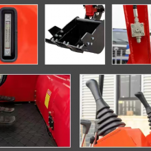 Mini Excavator Bulldozer Blade 2000kg Mini Garden Excavator Compact Mini Excavator thumbnail-5