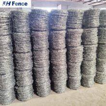 Wholesale BWG 12 14 16 18 Gauge 1000 N Double Strand Wire Fence Galvanized Barbed Wire Coil Concertina Wire for Sale thumbnail-5