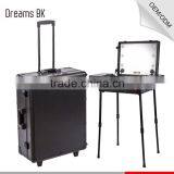 Salon Professional Trolley Beauty Case With Lighted Mirror/ MP3/FM