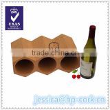3 bottle cork wine holder