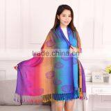 Jacquard Women Muslim Hijab Shawl thumbnail-3