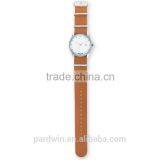 Smooth Grained Soft Calf Leather Strap 22mm Width Stainless Steel Hardware Strap 10ATM Water Resistance Japan Movement Date thumbnail-4