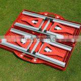 Outdoor Folding ABS Plastic Picnic Table--red thumbnail-3