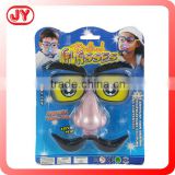 Tricky kids glasses cases with mustache 2 asst colors red and blue suit for party or Childrens Day Supplies