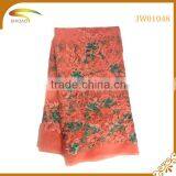 Wholesale High Quality Latest Asian Africa Decorative Embroidery 3D Patterned Chiffon Silk Fabric Market in Japan thumbnail-3