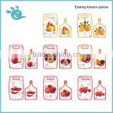 Set of 3pcs Plastic Kitchen Help Set With Cutting Board Peeler and Knife thumbnail-4