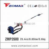 2014 ZMP2600 25.4cc 2-stroke long reach gasoline pole saw with zama carburetor