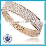 Elegant Women Hand Jewelry Plated Gold Tube Bangle thumbnail-1