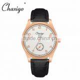 2016 Watch Water Resist 5 Bar Rose Gold Case Quality Leather Watches thumbnail-3