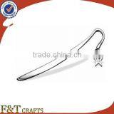 Custom Long Needle Souvenir Metal Bookmark With Hanging Charm thumbnail-1