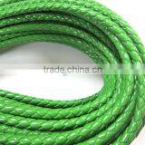 OEM Welcome Popular Round Braid PU/genuine Leather Cords for Jewelry Making thumbnail-2