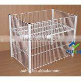White Wire Knock Down Bulk Display Stand thumbnail-1