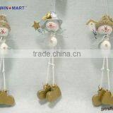 9"H Styrofoam Snowman Ornament W/dangling Legs thumbnail-1