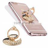 Samco Luxury Crystal Swan Shape Universal Phone Stand ,Multi-Angle Portable Stand, 360 Rotation Aluminium Alloy Ring Grip thumbnail-4