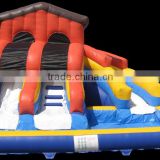 QH-WP-5-inflatable water park with big slide and pool