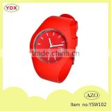 Fashionable waterproof red wristwatches promotion watch                        
                                                Quality Choice