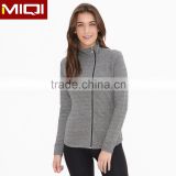 Custome-made Order Big Quality SUPPLEX Lycra Women Outdoor Sports Fitness Jacket With Half Zipper