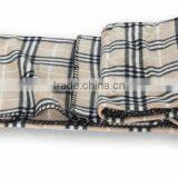 Roll Up Tartan Polar Fleece Travel Blanket With Woven Carry Handle thumbnail-2