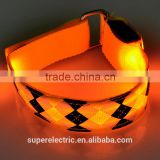 Cheap Wholesale Colorful Nylon LED Arm Band, LED Nylon Flashing Arm Band Made in China