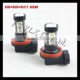 H8 H9 H11 LED Fog Lamp High Power 80W H11 80W DRL Lamp