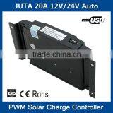 10A 20A Solar Charge Controller Price Cheap 12V 24V Auto With USB and LCD PWM Charging thumbnail-3