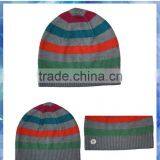 Angora 4 Color Knit Stripe Hat for Boys thumbnail-1
