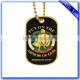 Promotional Aluminum Gold Custom Engraved Metal Tag