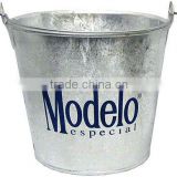 Beer Bucket Hot Dip Galvanized Tin Metal Pail