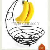 Wrought iron fruit baskets with banana hanger