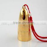 24k gold quartz crystal singing bell with any design engraved
