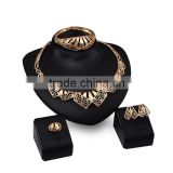 Arabic Bridal Jewelry Set Collar Necklace Set 18K Gold Jewelry Set For Women