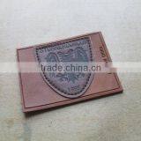 factory mass produced genuine leather sew on patches