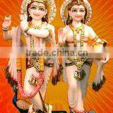 Lord Radha Krishna Marble Statue, Hindu God Statue , Indian God Statue thumbnail-1