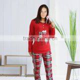 Kevince Flannel & Interlock Pyjamas 3pcs Set Knitting Woman Clothing Nightwear Homewear MOQ 1000sets thumbnail-3