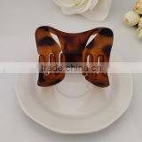 Ladies Black Brown Plastic Butterfly Style Hairpin Hair Claw Clip Goody Claw Clip Curved Pack of 3 thumbnail-2